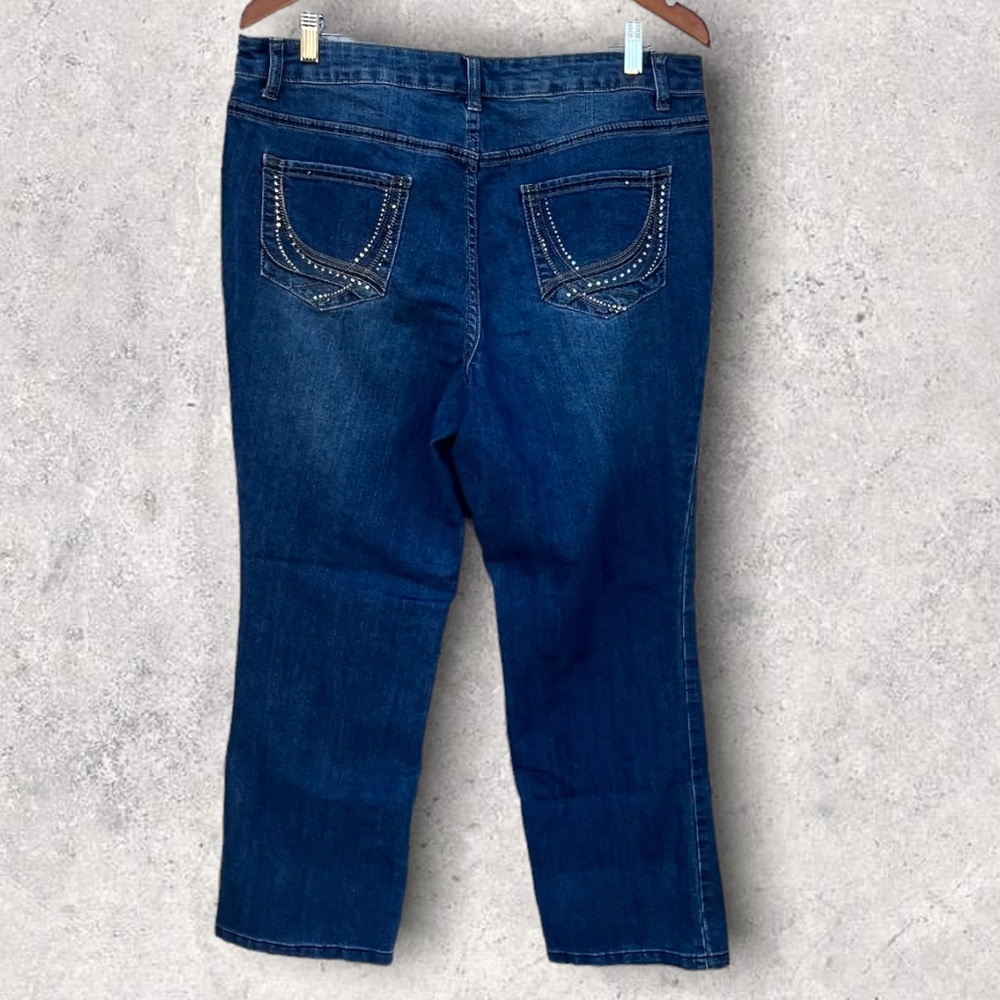 Vintage Christopher & Banks Blue Jeans, Bling | 14 - Picture 3 of 14